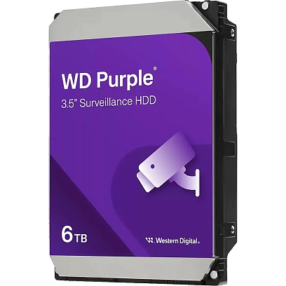 Жесткий диск WD Purple 6TB 3.5 SATA  (WD64PURZ)