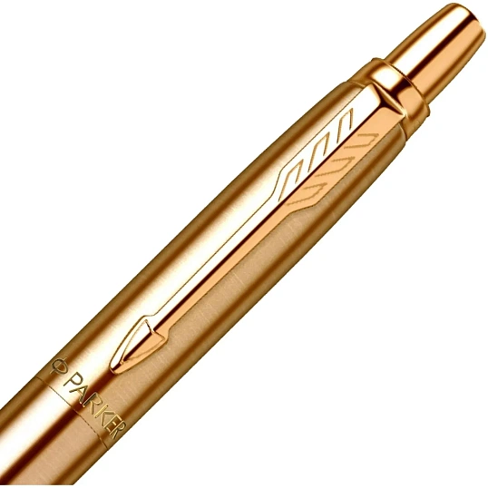 Ручка шариковая Parker Jotter Gold GT 0,8мм, синяя, кнопочн, 9000012093