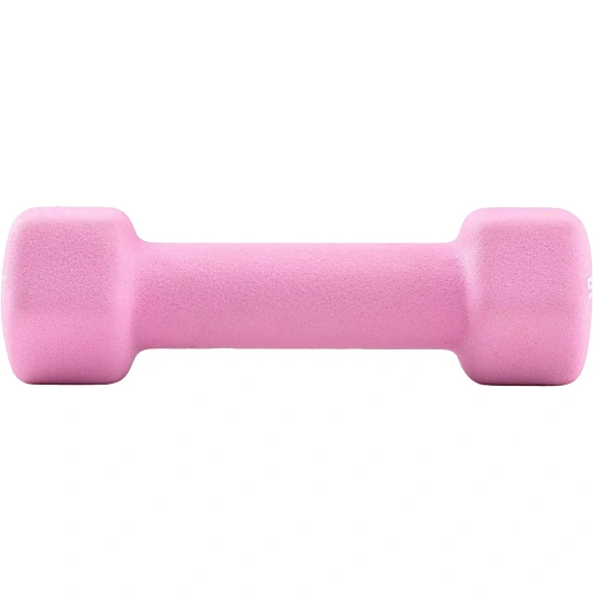 Гантель неопреновая STARFIT DB-201 1 кг, розовый пастель., ЦБ-00001426