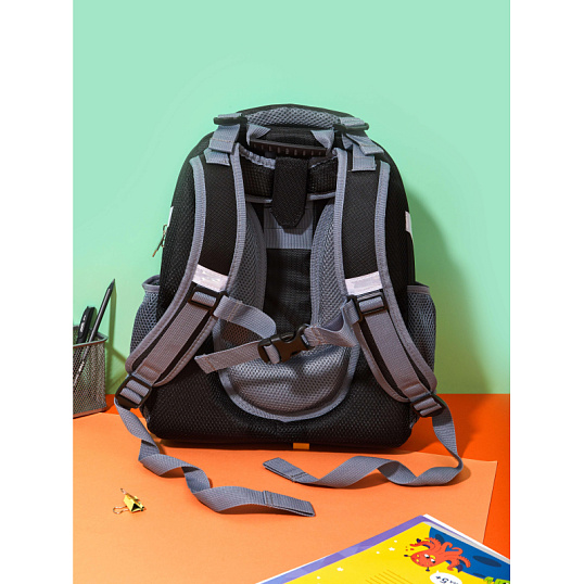 Ранец Комус Класс Basic Киберпанк Носорог, 2 отд, эргоном. Спинка