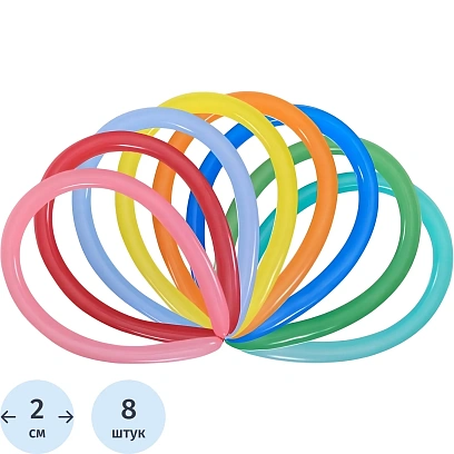 Набор шаров Х-05 270 Пастель для моделирования с насосом и инстр.8шт,100294