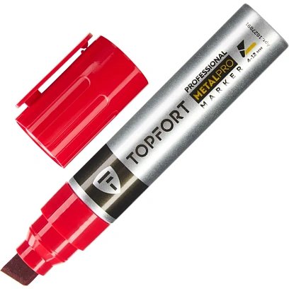 Маркер для металла TOPFORT MetalPro 4-12 мм красный