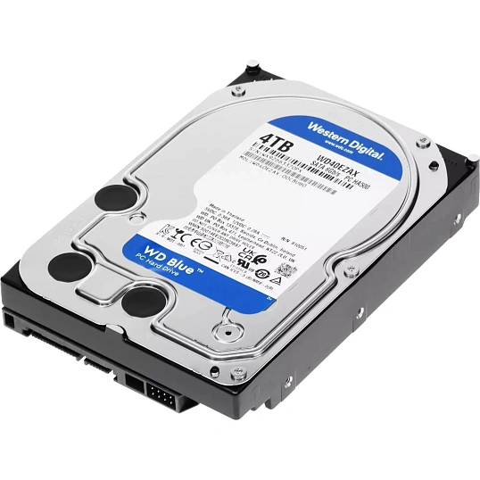 Жесткий диск WD blue 4TB 3,5, 5400 RPM, SATA, (WD40EZAX), 3l
