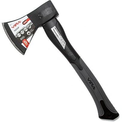 Топор 800 г с фиберглассовой рукоятью VIRA RAGE 900212