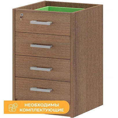 Тумба PT Арго АТ2-05 Каркас тумбы приставной орех гварнери