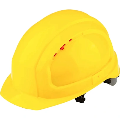 Каска TOPFORT УНИВЕРСАЛ 304 с храповиком желтая