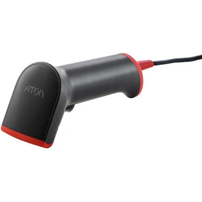 Сканер штрих-кода АТОЛ Impulse 12 (2D, серый, USB, c подставкой)