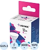 Лампа светодиодная КОСМОС JCDR 12W 174-265V GU5.3 3000K