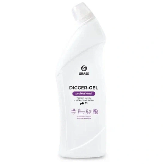 Профхим д/прочистки труб и стоков, гель Grass/Digger-Gel PROF 1л_ТБ