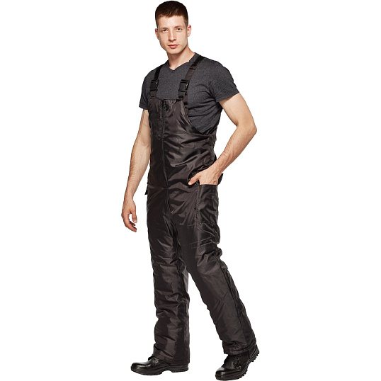 Костюм зимний Охранника с п/к черный (р.52-54) 170-176