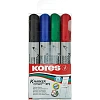 Набор маркеров для флипчартов по бумаге KORES XF1 набор 4 цв. 21344