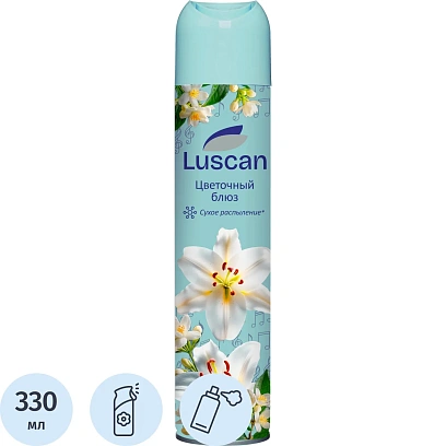 Освежитель воздуха Luscan 330мл Цветочный блюз сухое распыл