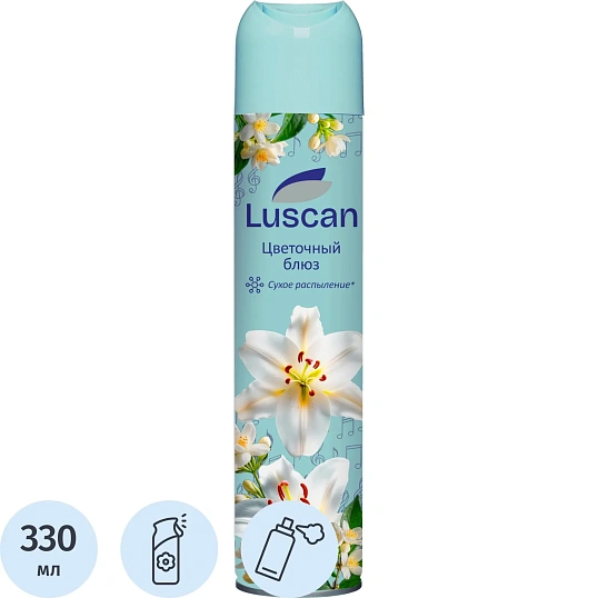 Освежитель воздуха Luscan 330мл Цветочный блюз сухое распыл