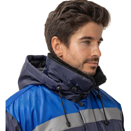 Куртка рабочая зимняя муж з32-КУ син/вас оксф 64-66/182-188