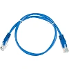 Патч-корд BigTech OPCC013 UTP CCA кат.5e/0.5м/литой/многожильн (синий)