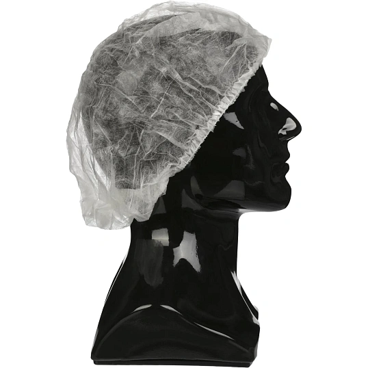 Шапочка -клип одноразовая Шарлотта белая (100 шт/уп)