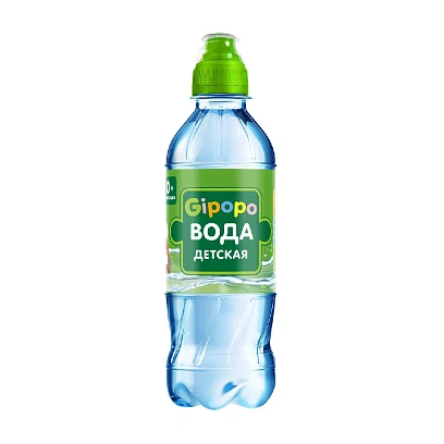 Вода детская питьевая GIPOPO негазированная ПЭТ 0,33 л