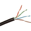 Кабель ExeGate UTP4-C5e-CU-S24-OUT-PE-BK-305-FLUKE UTP