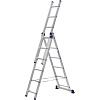Лестница Алюмет алюминиевая трехсекционная 3x6 5306