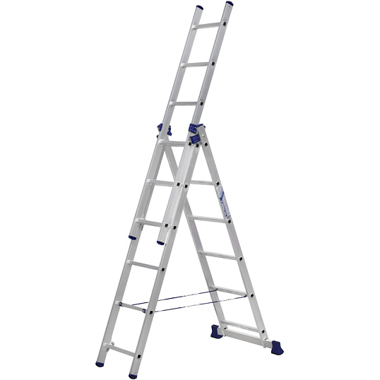 Лестница Алюмет алюминиевая трехсекционная 3x6 5306
