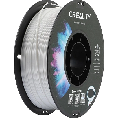 Катушка CR-PETG-пластика Creality 1.75 мм 1кг., белая (3301030034)
