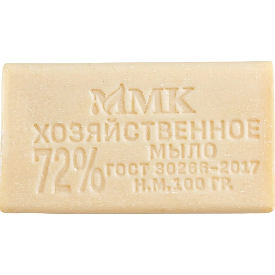 Мыло хозяйственное 72 % в прозрачной обертке флоупак 100 гр. МКХ0621