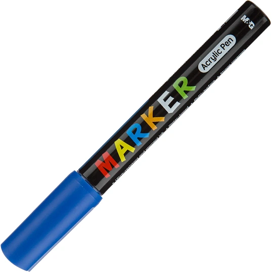 Набор акриловых маркеров M&G, круглый наконечник,2 мм,  12 цветов в наборе