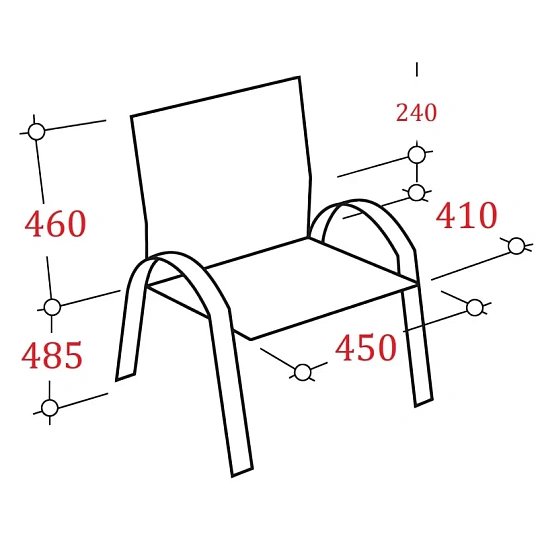 Стул UP_Echair Честер каркас хром кз черный