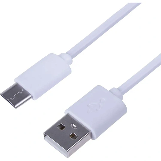 Кабель USB 2.0 - USB Type-C, М/М, 1 м, Rexant, бел, 18-1881-1