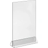 Ценникодержатель настол Комус под меню,треуг.осн.ACR-MENU HOLDER А4,10шт/уп