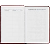 Ежедневник недатированный бордо, А6,100x150, 320стр, Agenda