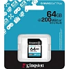 Карта памяти SDXC Kingston Canvas Go Plus G4 64G, G4 200R V30 SDG4/64GB