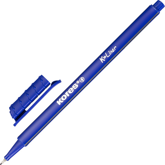 Линер Kores 0,4мм синий 28101