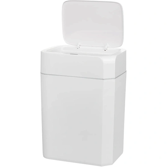 Ведро мусорное Kitchen Joy сенсорное пластиковое белое 16л_KJ-JAH6116