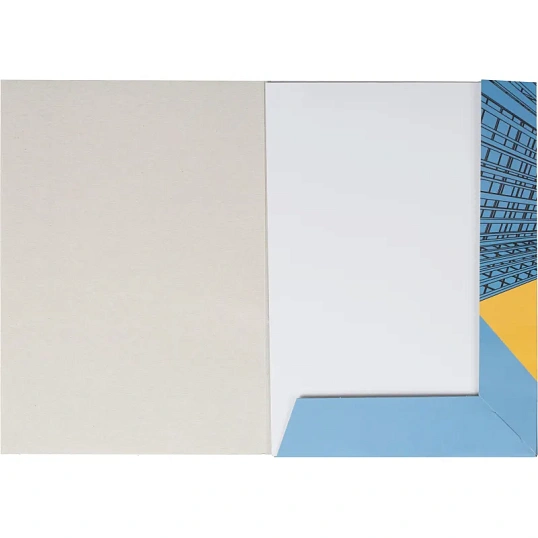 Папка для черчения №1School А4,10л,180гр/м2 Urban Blue