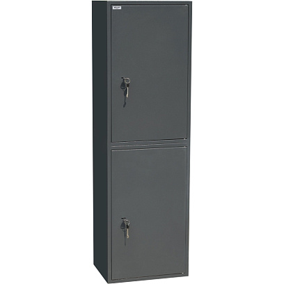 Шкаф для бумаг металлический Комус Мебель Cobalt TSL-127/2M, 340х460х1272мм