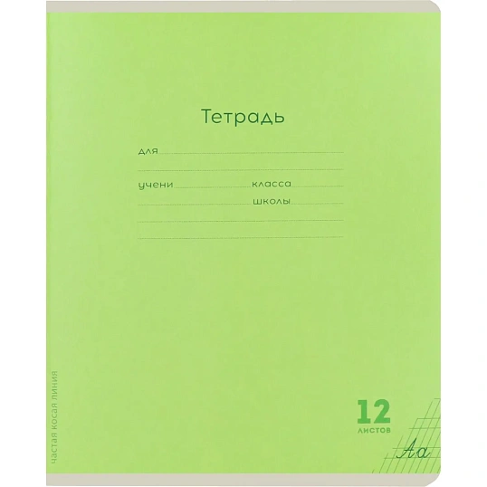 Тетрадь ЧАСТАЯ КОСАЯ ЛИНИЯ 12л. КЛАССИКА NEW цвет.мелов.обл,ассорти,12-9281