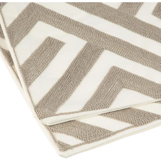 Наволочка декор. Luscan 45х45, 2шт/уп, геометрия серый