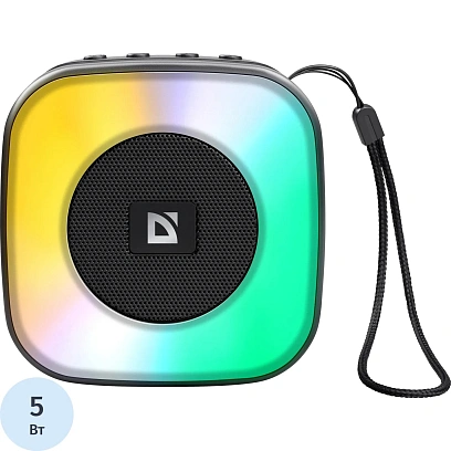Портативная акустика Defender Enjoy 30, 5Вт, BT/Light/FM/USB/TF/Type-C