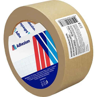Клейкая лента малярная для авторем. работ Adhezium MP081S, 48ммx40м, коричн