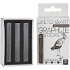 Набор графита прессованного SKETCH&ART 8B,10B,12B черный 3шт/наб 25-004
