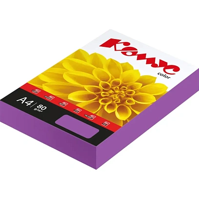 Бумага цветная Комус Color (лиловый интенсив), 80г, А4, 500 л.