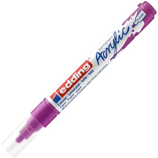 Маркер акриловый Edding 5100/910.кругл.нак. 2-3 мм. Цвет Ягодный