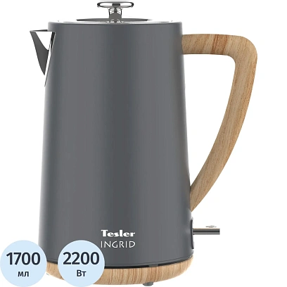 Чайник TESLER KT-1744 GREY,электрический