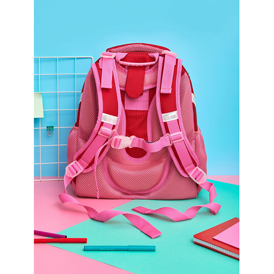 Ранец Комус Класс Basic Amour, розовый, 2 отд, эргоном спинка