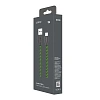 Кабель USB PERO DC-04 Type-C, 3А, 1м, Green-black (Fast Charge)