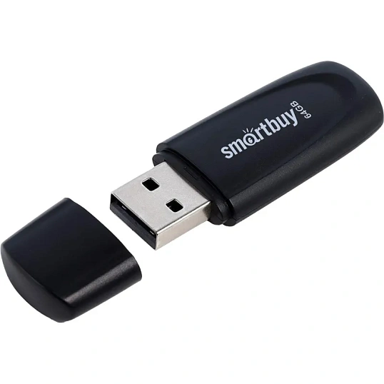 Флеш-память SmartBuy UFD 2.0 064GB Scout Black (SB064GB2SCK)