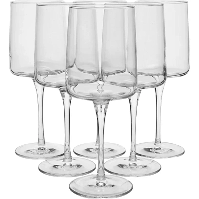 Набор бокалов АЙКОНИК 340 мл для вина, стекло,6 шт