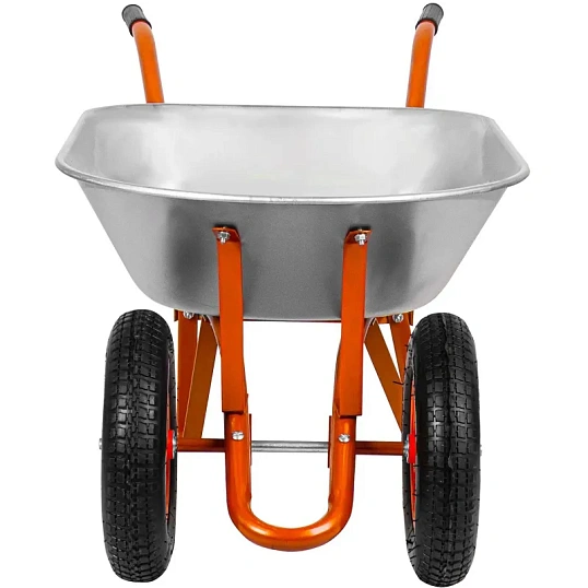 Тачка садово-строительная 2-х колесная СТРОЙМАШ, в коробке, 80л/190кг 17037