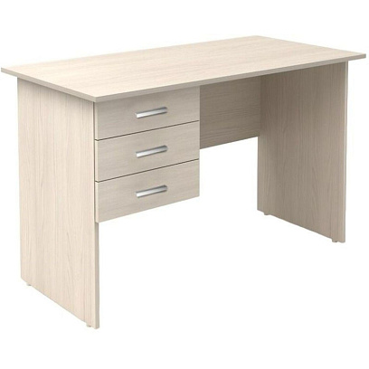 Стол MON_Канц с подвесной тумбой СК27.15 дуб молочный